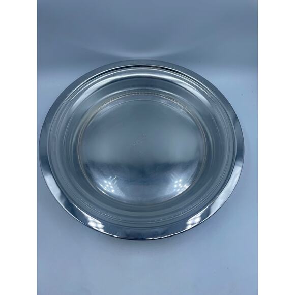 Vtg Kromex #584 Covered Pie Server Polished Chrome NOS Giftware Pyrex Pie Plate - Picture 5 of 8